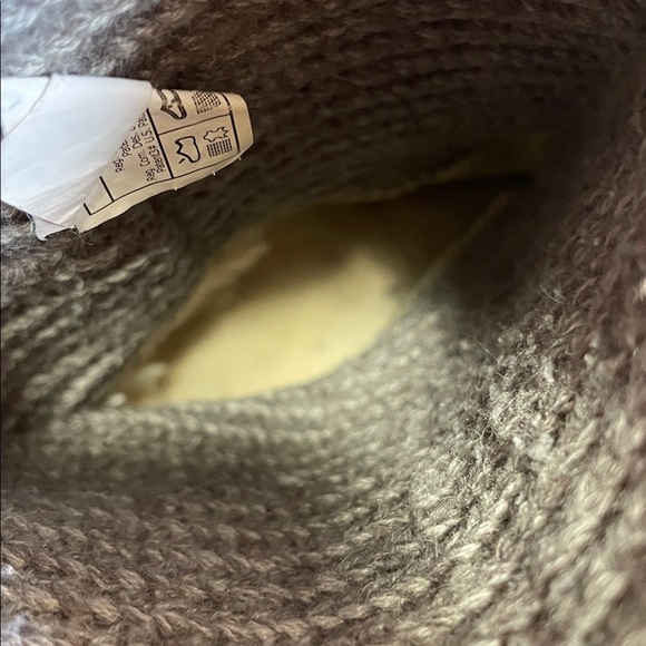 UGG Australia Classic Cardy Knit Button Boots Gray Women’s Size 8 Cozy Shoes - Picture 14 of 15